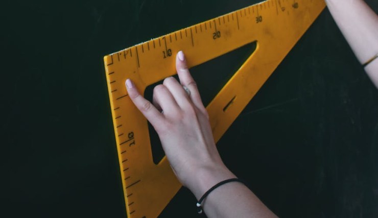 person solving distance of points